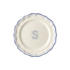Gien Set of 6 Dessert Plates S - Filet Blue Monogram