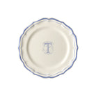 Gien Set of 6 Dessert Plates T - Filet Blue Monogram