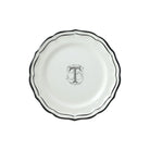 Gien Set of 6 Dessert Plates T - Filet Midnight Monogram