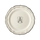 Gien Set of 6 Dinner Plates A - Filet Midnight Monogram