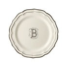 Gien Set of 6 Dinner Plates B - Filet Midnight Monogram