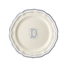 Gien Set of 6 Dinner Plates D - Filet Blue Monogram
