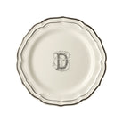 Gien Set of 6 Dinner Plates D - Filet Midnight Monogram