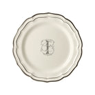 Gien Set of 6 Dinner Plates I - Filet Midnight Monogram