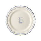 Gien Set of 6 Dinner Plates L - Filet Blue Monogram