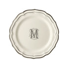Gien Set of 6 Dinner Plates M - Filet Midnight Monogram