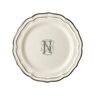 Gien Set of 6 Dinner Plates N - Filet Midnight Monogram