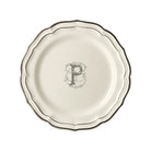 Gien Set of 6 Dinner Plates P - Filet Midnight Monogram