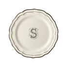 Gien Set of 6 Dinner Plates S - Filet Midnight Monogram