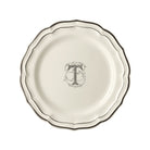 Gien Set of 6 Dinner Plates T - Filet Midnight Monogram