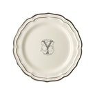 Gien Set of 6 Dinner Plates Y - Filet Midnight Monogram