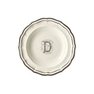 Gien Set of 6 Rim Soups D - Filet Midnight Monogram Soup Plates & Rimmed Soup Bowl
