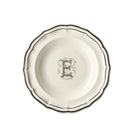 Gien Set of 6 Rim Soups E - Filet Midnight Monogram Soup Plates & Rimmed Soup Bowl
