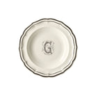Gien Set of 6 Rim Soups G - Filet Midnight Monogram Soup Plates & Rimmed Soup Bowl