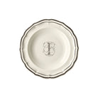 Gien Set of 6 Rim Soups I - Filet Midnight Monogram Soup Plates & Rimmed Soup Bowl