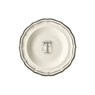 Gien Set of 6 Rim Soups T - Filet Midnight Monogram Soup Plates & Rimmed Soup Bowl