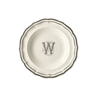 Gien Set of 6 Rim Soups W - Filet Midnight Monogram Soup Plates & Rimmed Soup Bowl