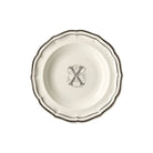 Gien Set of 6 Rim Soups X - Filet Midnight Monogram Soup Plates & Rimmed Soup Bowl