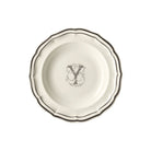 Gien Set of 6 Rim Soups Y - Filet Midnight Monogram Soup Plates & Rimmed Soup Bowl