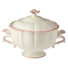 Gien Soup Tureen - Filet Coral