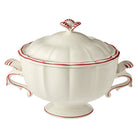 Gien Soup Tureen - Filet Red