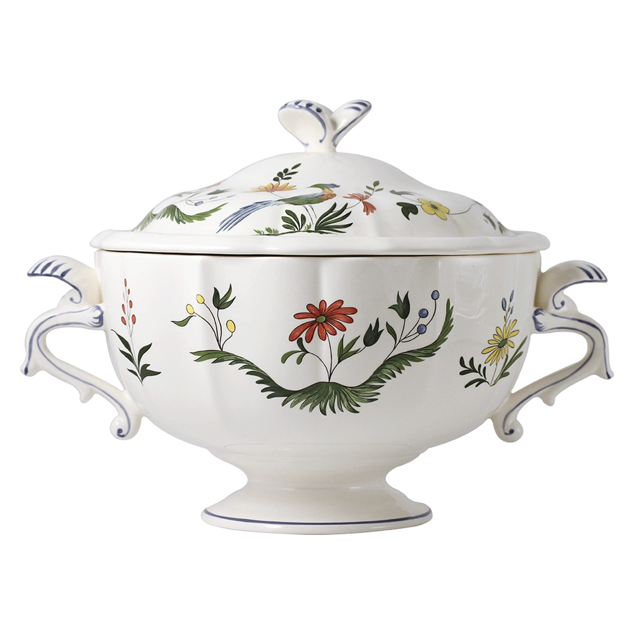Gien Soup Tureen - Oiseaux De Paradis