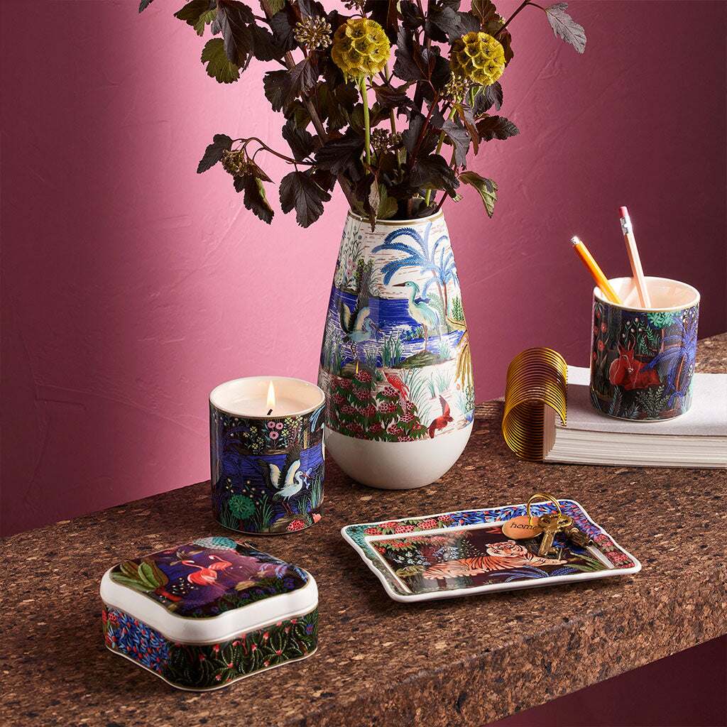 Gien Square Candy Tray XL - Le Jardin Du Palais Candy Dish, alternate view
