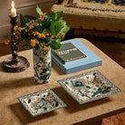 Gien Square Candy Tray XL - Pivoines Vertes Candy Dish, lifestyle view