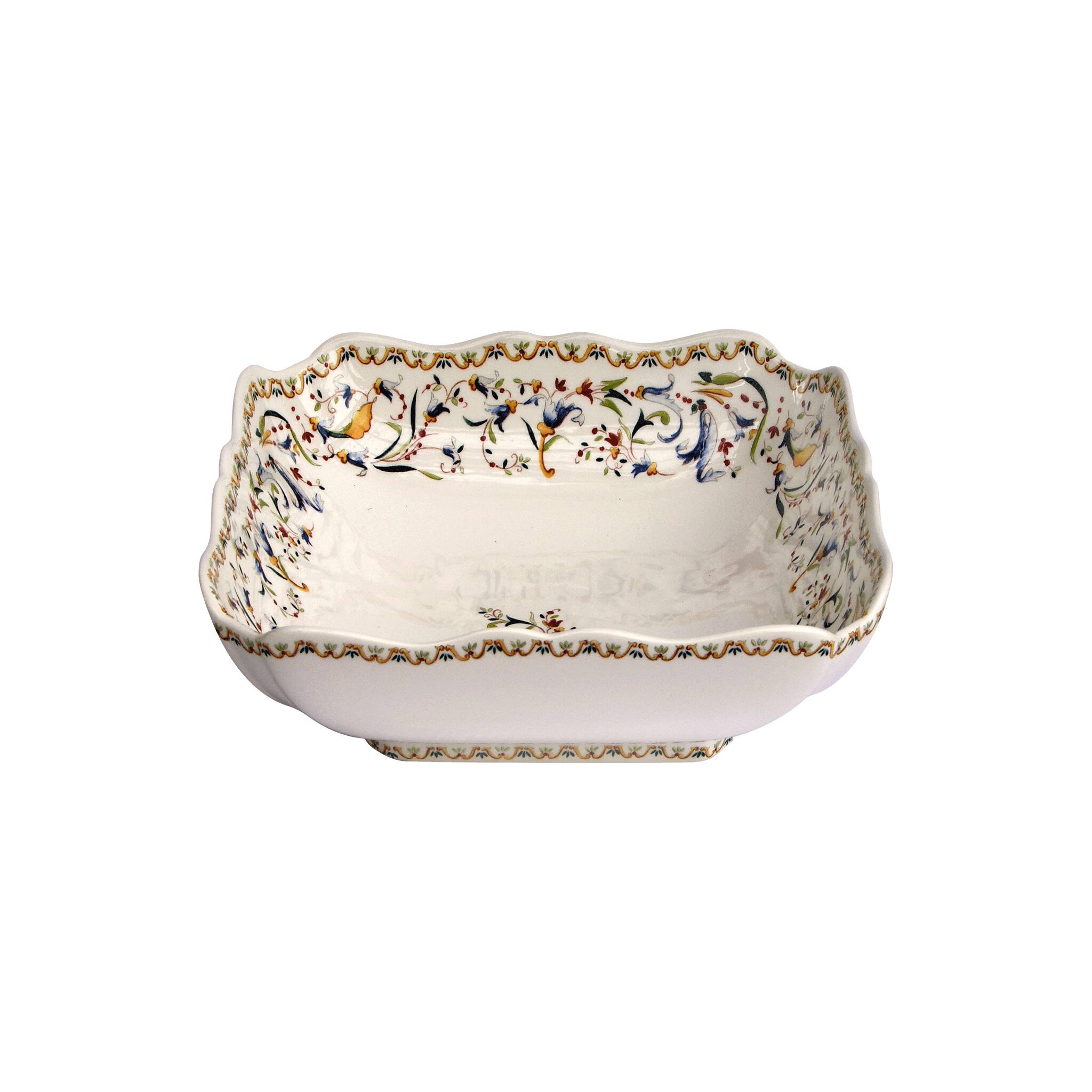 Gien Square Fruit Dish - Toscana Fruit Bowl