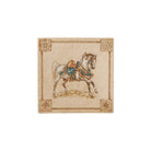 Gien Square Plate, Small- Chevaux Du Vent