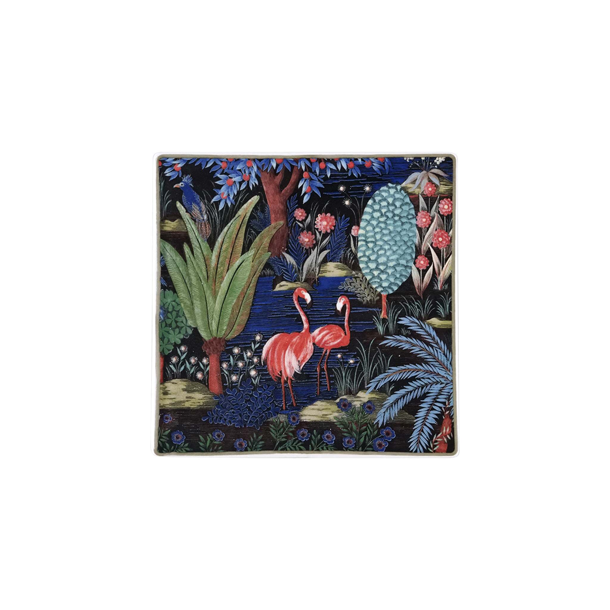 Gien Square Plate, Small - Le Jardin Du Palais