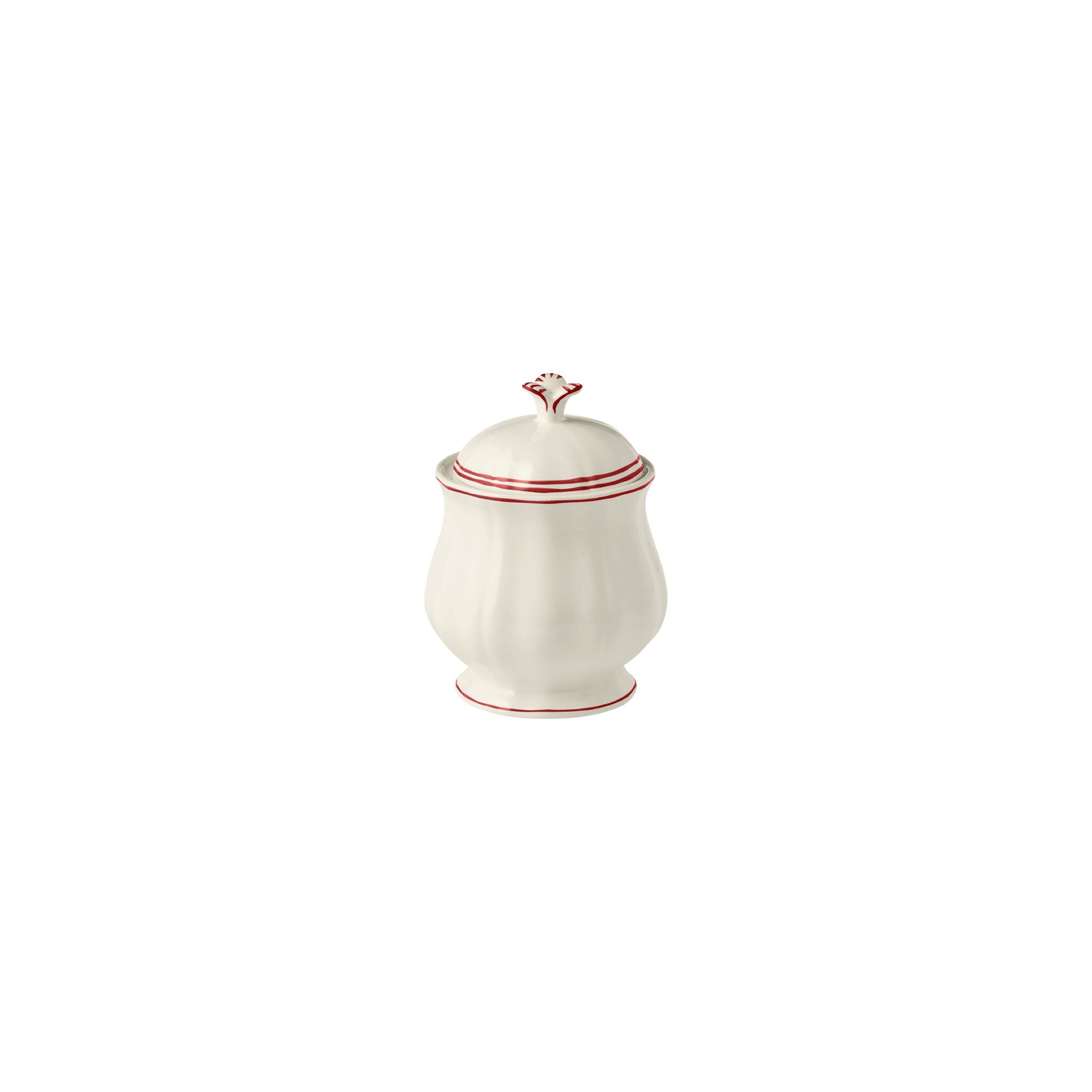 Gien Sugar Bowl - Filet Red