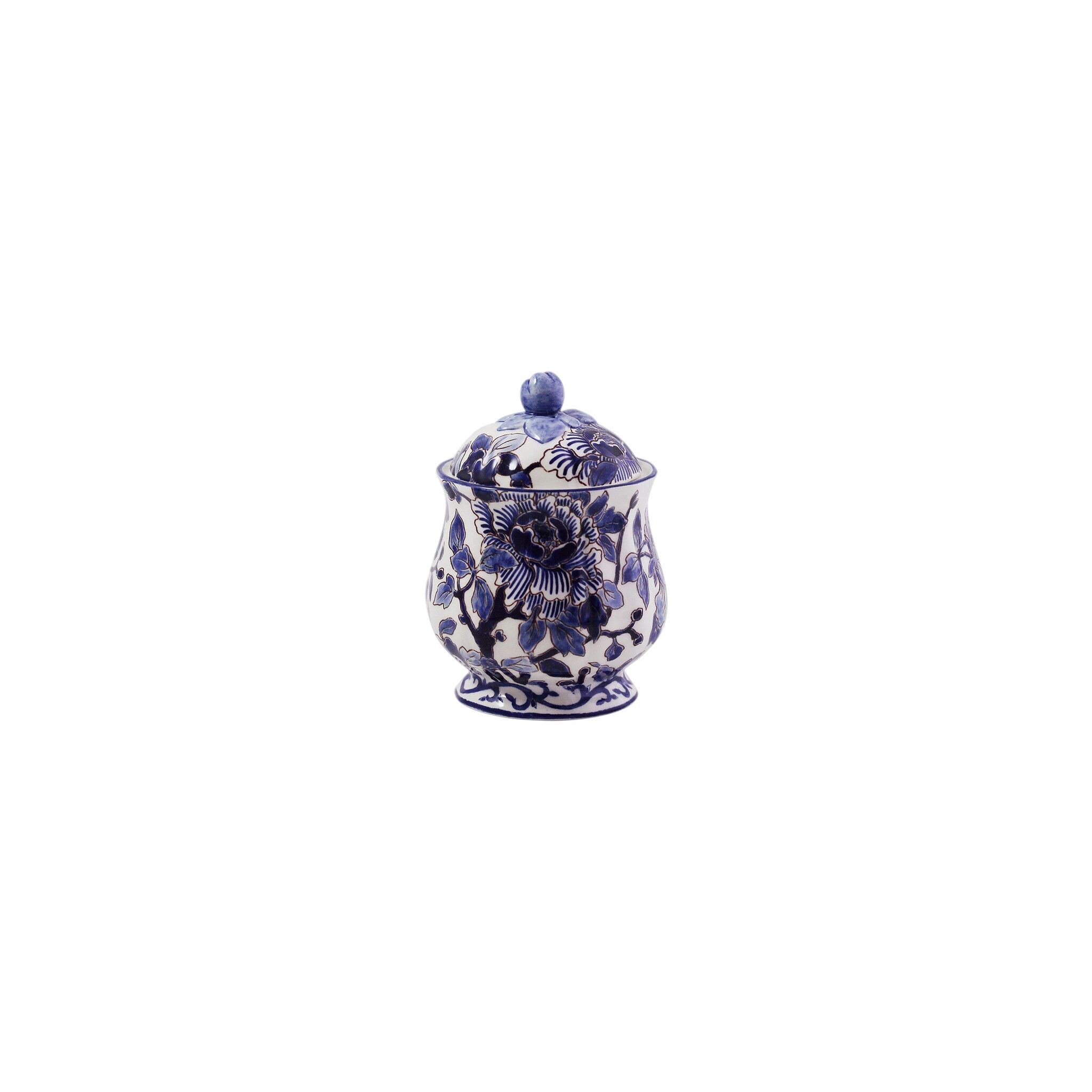 Gien Sugar Bowl - Pivoines Bleues