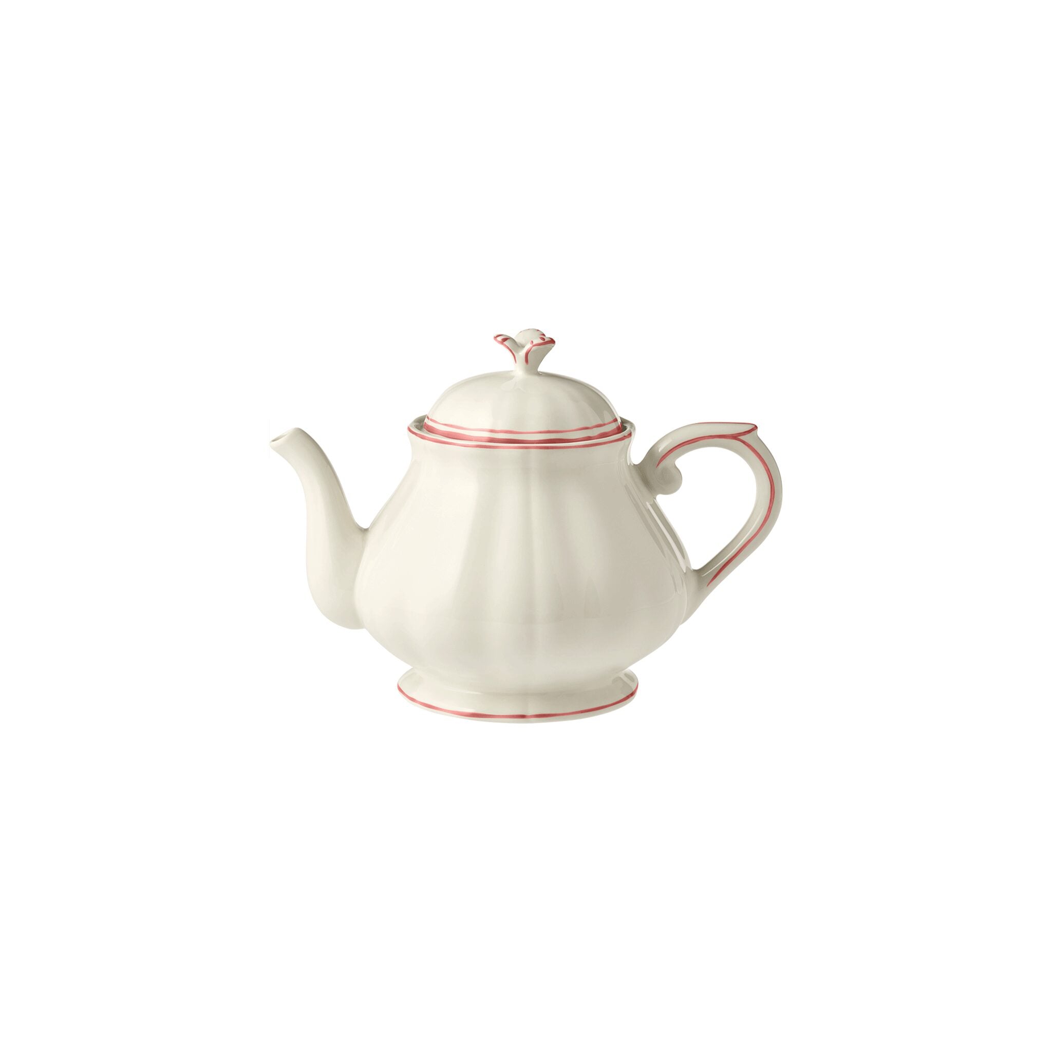 Gien Teapot - Filet Coral