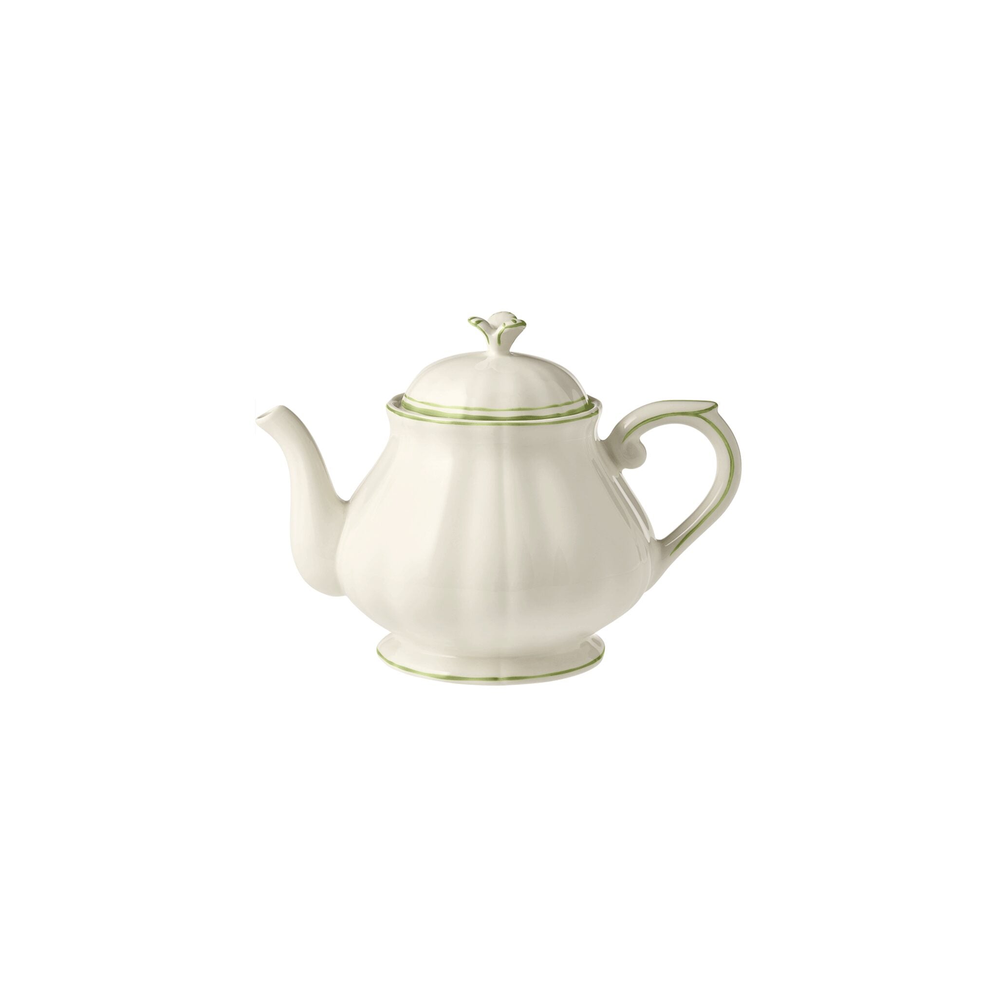 Gien Teapot - Filet Green