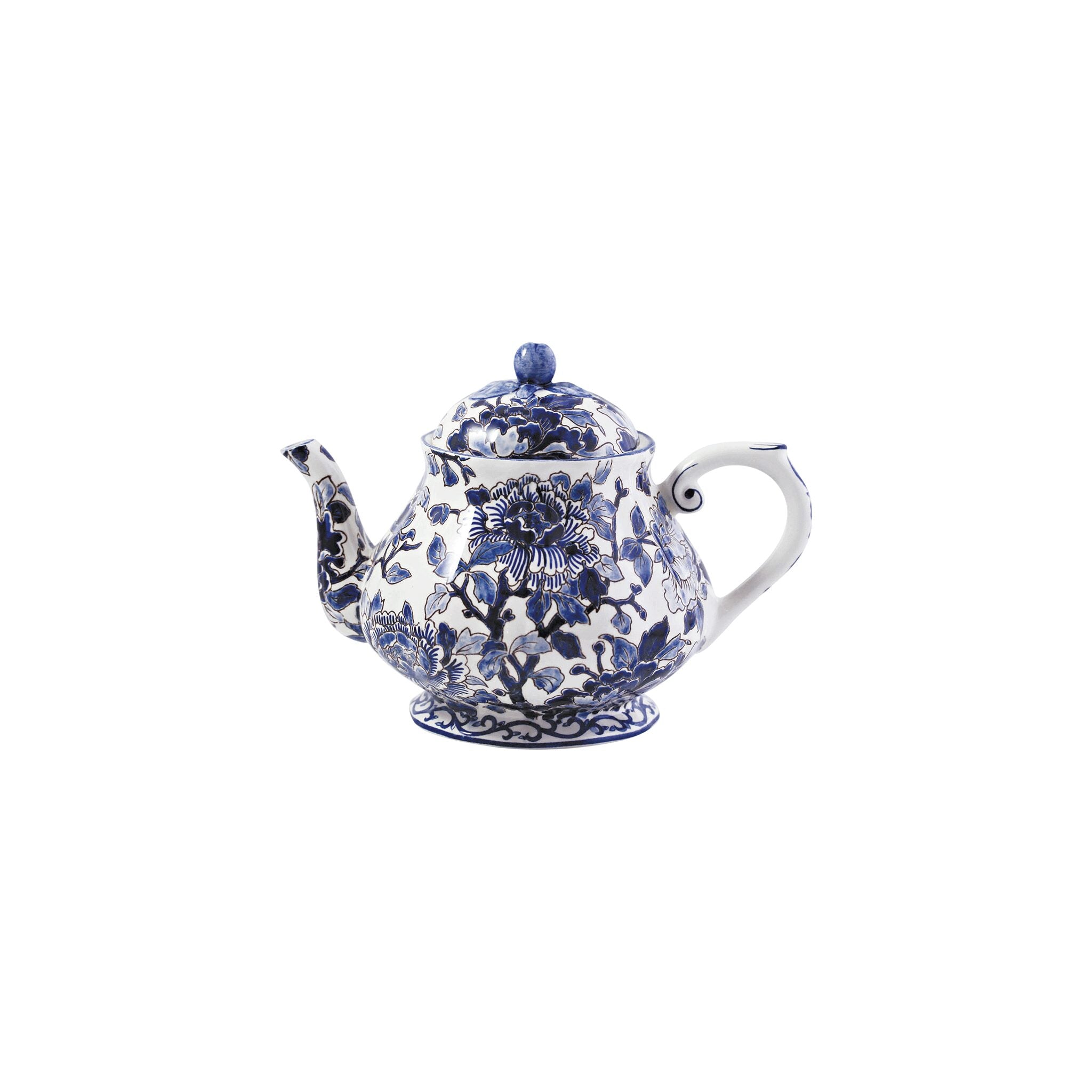 Gien Teapot - Pivoines Bleues