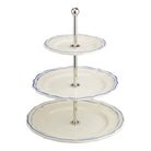 Gien Three-tier Cake Stand - Filet Blue