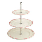 Gien Three-tier Cake Stand - Filet Coral