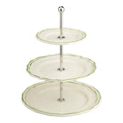 Gien Three-tier Cake Stand - Filet Green