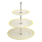 Gien Three-tier Cake Stand - Filet Lemon