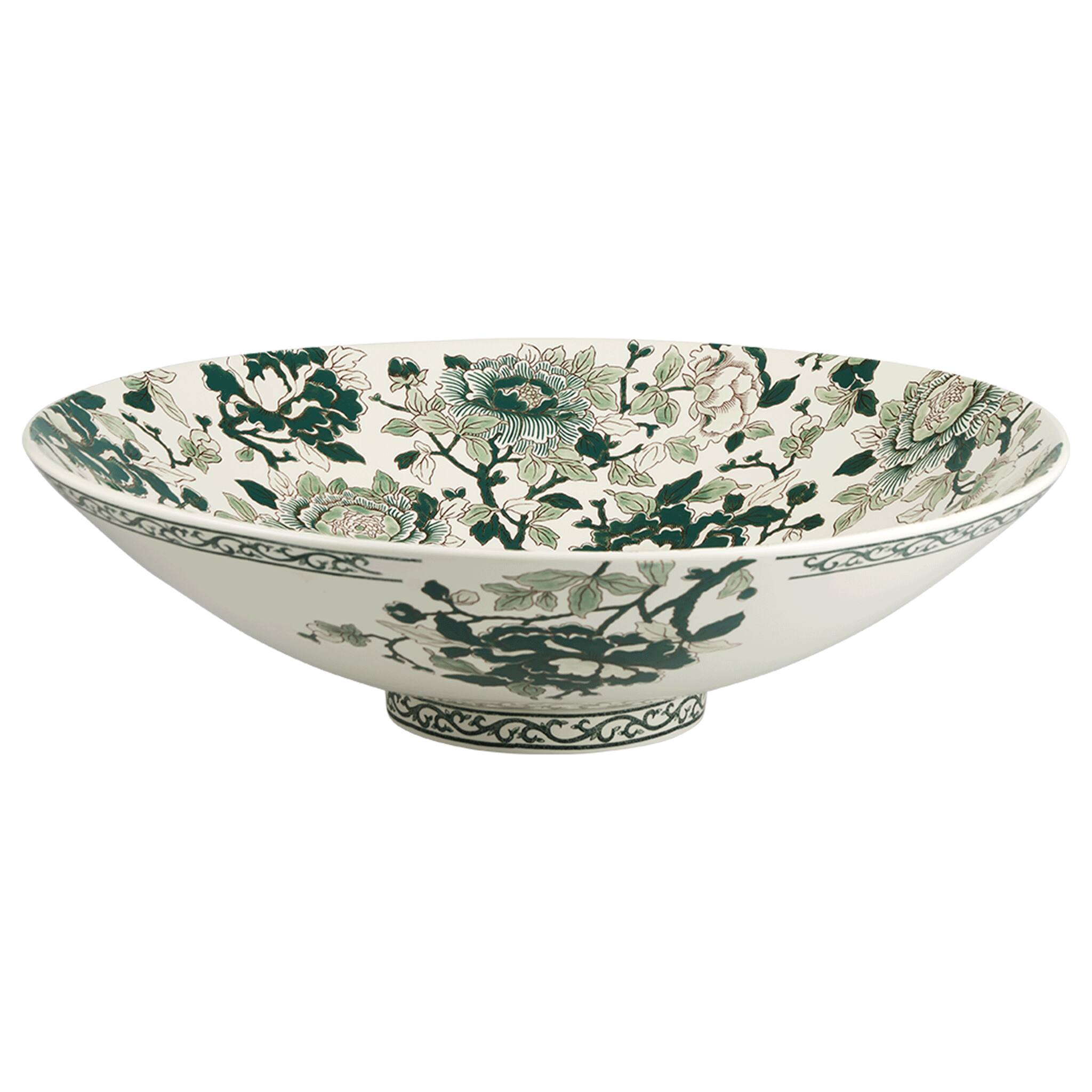 Gien Trevise Bowl - Pivoines Vertes