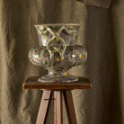Gien Vase Faenza with Snake Handles - Rambouillet, alternate view
