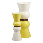 Gien Yellow and Kaolin White Siam Vase, Small, alternate view