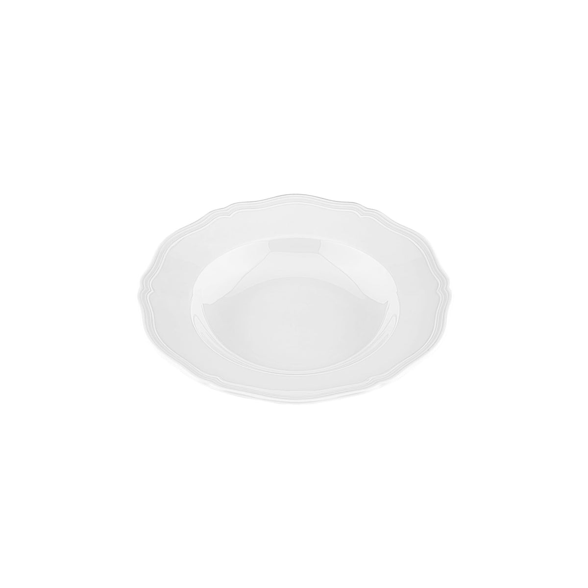Ginori 1735 Antico Doccia Soup Plate, White, view 2