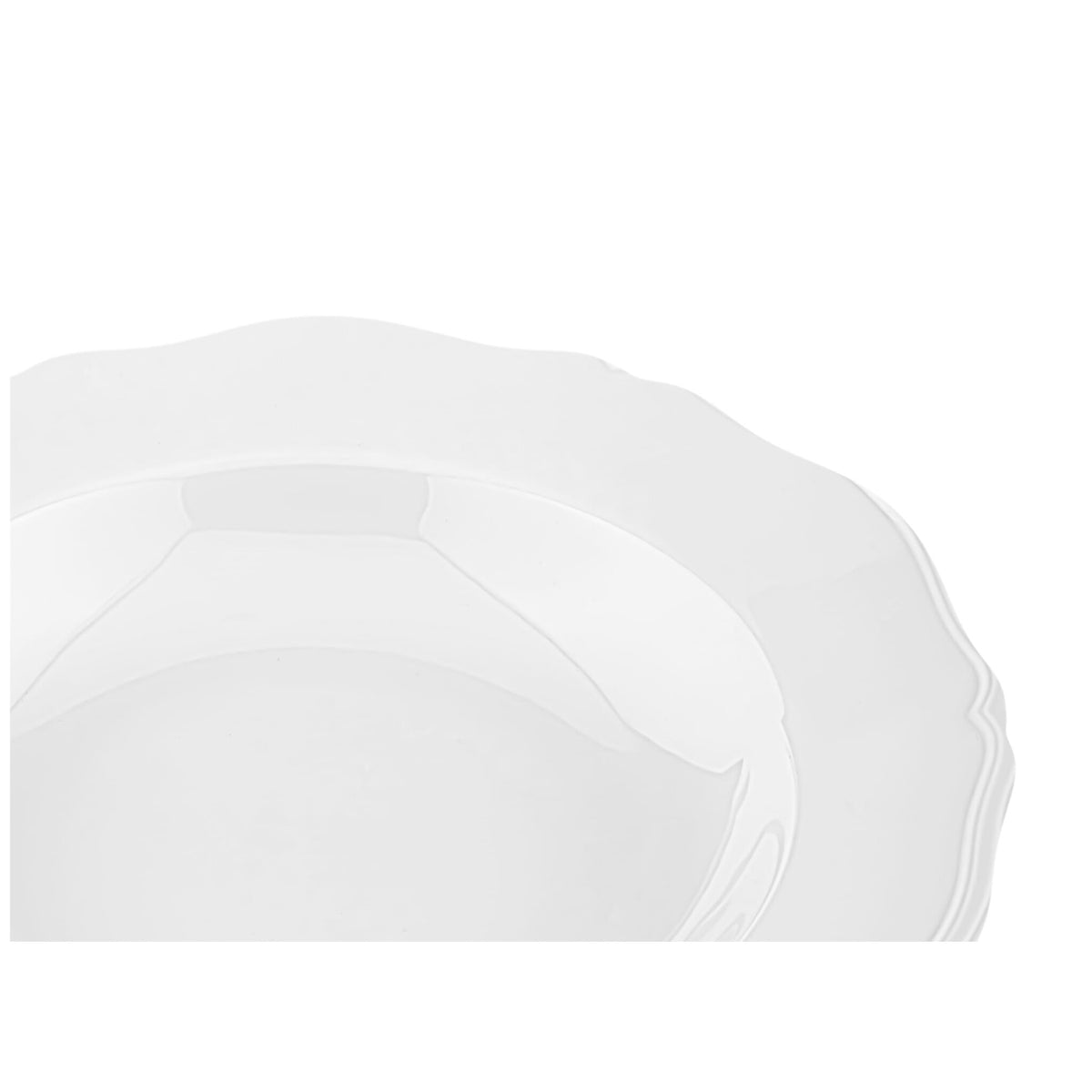 Ginori 1735 Antico Doccia Soup Plate, White, view 3
