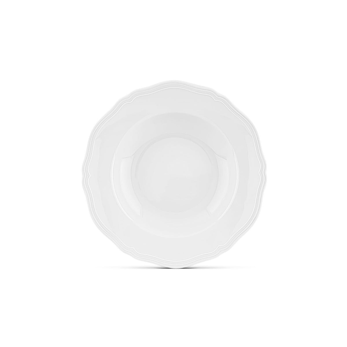 Ginori 1735 Antico Doccia Soup Plate, White