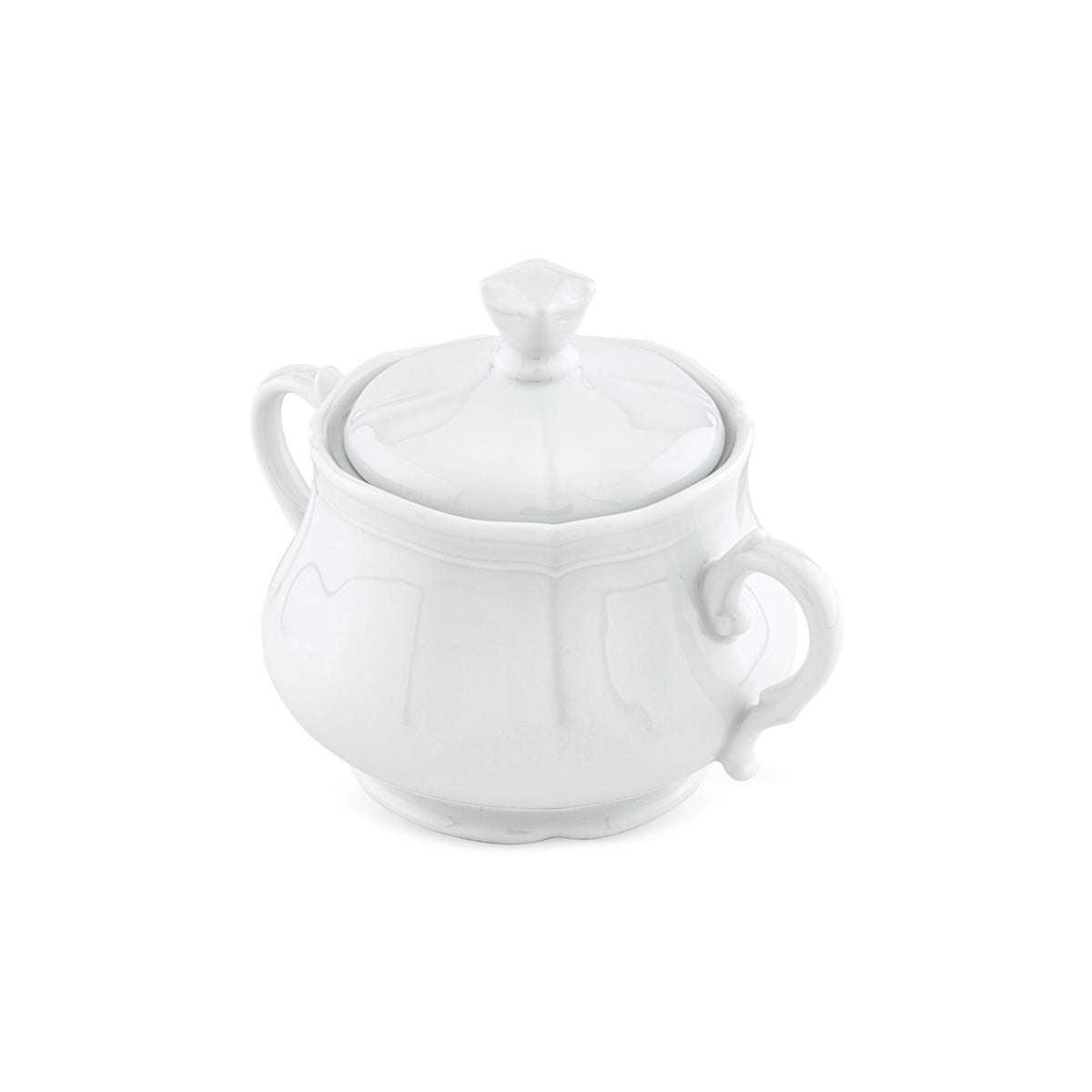 Ginori 1735 Antico Doccia Sugar Bowl, White, view 2
