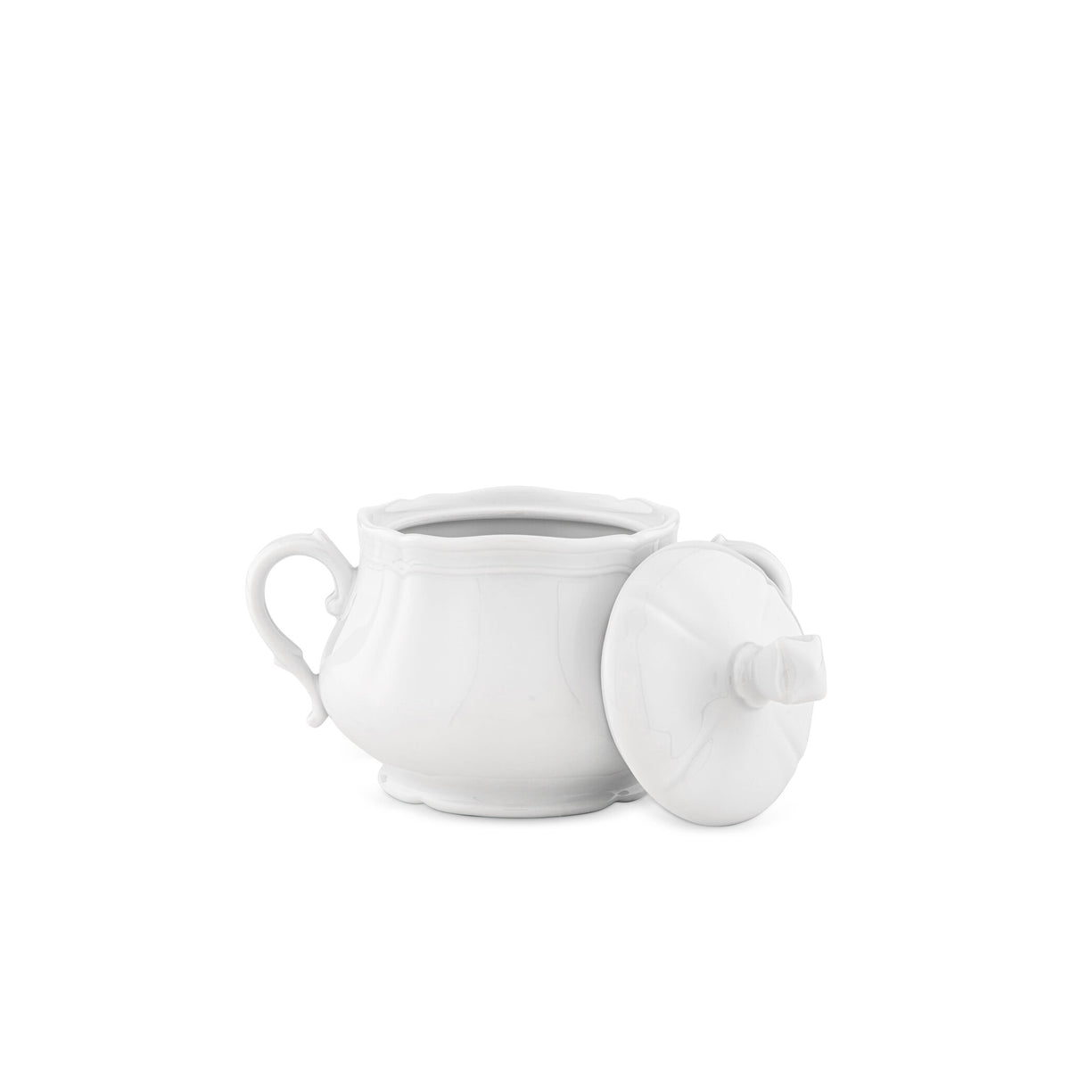 Ginori 1735 Antico Doccia Sugar Bowl, White, view 3