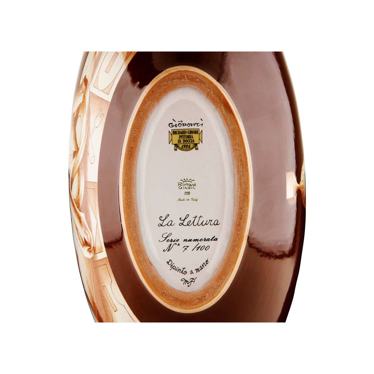 Ginori 1735 Arte di Gio Ponti La Lettura Bowl, Conversazione Classica, view 4