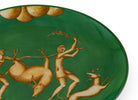 Ginori 1735 Arte di Gio Ponti La Venatoria Plate, Trasporto del Daino Green, view 3
